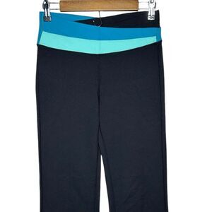 Lululemon Astro Pant Flare Blue/Black Band Size 8